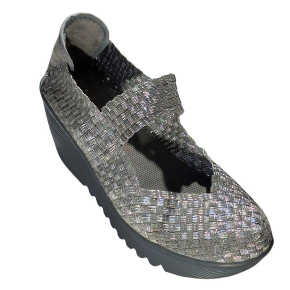 Bernie Mev Bernie Mev Lulia Wedge  Shoes in Gunmetal Women's Size 38 US 8 - Picture 1 of 10